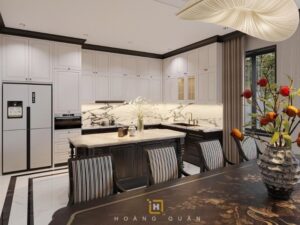 Thiet ke bep phong cach Indochine Thiết kế Nội thất Hoàng Quân